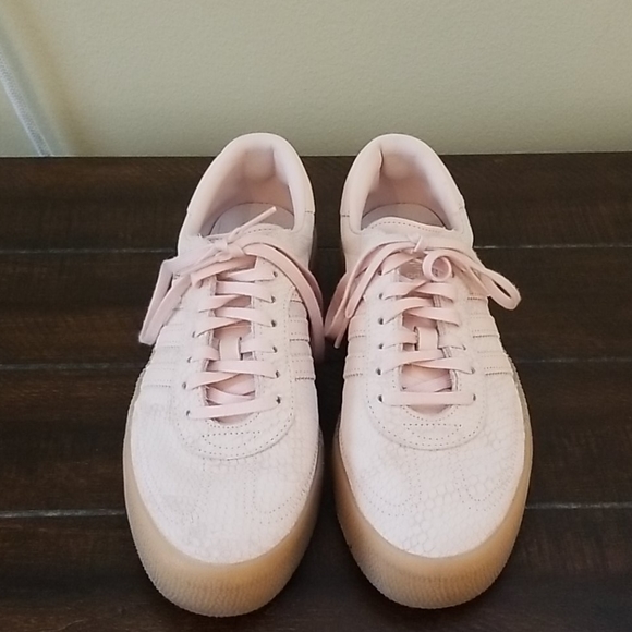 adidas Shoes - Adidas Pink Samba Rose Platform Sneakers Size 7.5